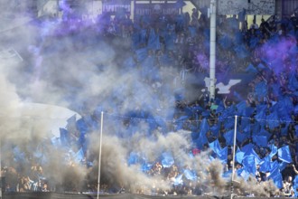 Football 3rd division, 2024/25 season, matchday 2: Waldhof Mannheim vs Viktoria Köln. Picture: