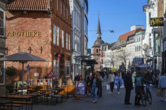 Oldenburg, Lower Saxony, Germany - Historic town centre, here the Lange Straße in the pedestrian