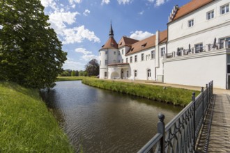 Fürstlich Drehna moated castle, Luckau, Brandenburg, Germany, Europe
