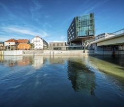 Ankerhof and Central German Multimedia Centre on the River Saale, Halle an der Saale,