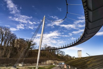 Sassnitz Suspension Bridge, Ruegen Island, Mecklenburg-Western Pomerania, Germany, Europe