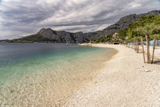 Brzet beach in Omis, Croatia, Europe