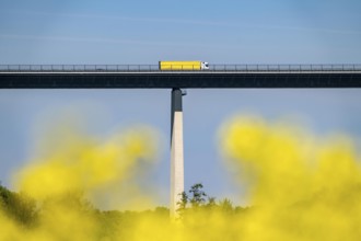 The Ruhr Valley Bridge, motorway bridge of the A52, crosses the Ruhr Valley between Essen and