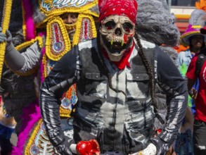 New Orleans, Louisiana - The Mardi Gras Indians' Super Sunday parade. African-Americans create