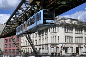 Suspension railway, Elberfeld district, Wuppertal, Bergisches Land, North Rhine-Westphalia,
