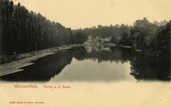 Historical postcard, picture postcard, Weißenfeld, Weissenfels an der Saale, Saxony-Anhalt,