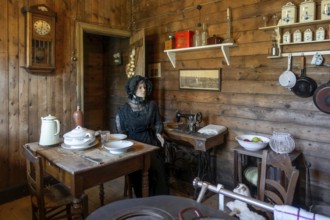 American style wooden emergency house at WW1 Memorial Museum Passchendaele 1917 about the Third