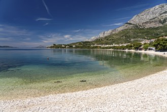 The beach of Tucepi, Croatia, Europe
