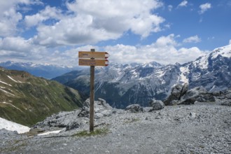 Stelvio Pass, Vinchgau Valley, South Tyrol, Italy, mountain landscape at Ortler, Stelvio Pass road,