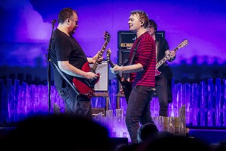Johannes Madsen (guitarist) and Sebastian Madsen (singer) from Madsen live at Heute Nacht! 20th