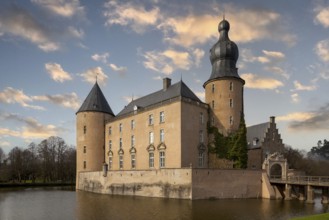 Gemen Castle, moated castle, Borken, Münsterland, North Rhine-Westphalia, Germany, Europe