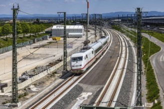 First test run on the new railway line between Stuttgart Airport and Wendlingen. This further