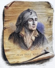 Jean-Paul Marat, 1743-1793, French politician, doctor and journalist, Historical, digitally