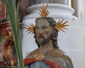 Palmesel, detail, in the Basilica of St Alexander and St Theodor, Sebastian-Kneipp-Straße 1,