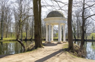 Diana Temple in Lützschena Castle Park, Leipzig, Saxony, Germany, Europe