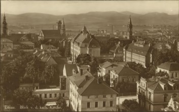 Historical postcard, picture postcard, Zittau, Saxony, Germany, digitally enhanced reproduction of