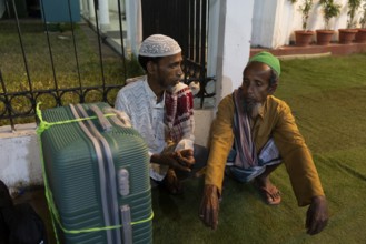 Hajj pilgrims arrives at Hajj Musafir Khana to collect Visa before leaving to the airport, in
