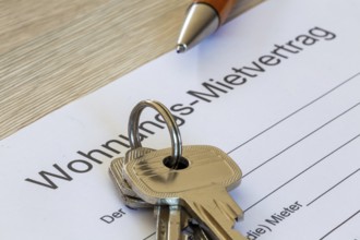 Close-up of a symbolic tenancy agreement