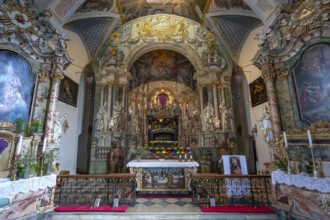 Holy Sepulchre, painted around 1767 by the painter Johann Joachim Pfaundler, St Donatus Church,