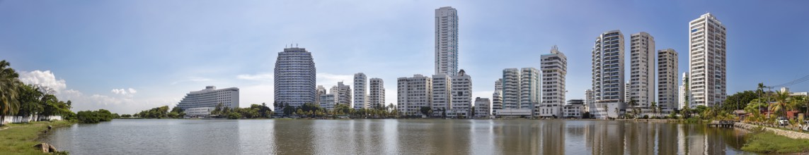 New town, skyline, panorama, Cartagena, Colombia, South America