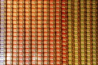 Dated tins of sardines, The Fantastic World of the Portuguese Sardine shop store, Vila Nova de