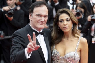 Cannes, France - 13.5.2024: Quentin Tarantino and Daniella Tarantino during the opening of the 78th