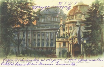 Historical postcard, picture postcard, Wiesbaden, Hesse, Germany, digitally enhanced reproduction