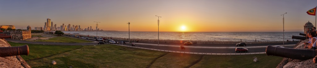 Skyline, Panorama, Cartagena, Colombia, South America