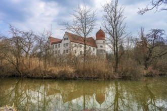 Moated castle, built by the Lords of Degenfeld between 1596 and 1597, Neuhaus, Middle Franconia,