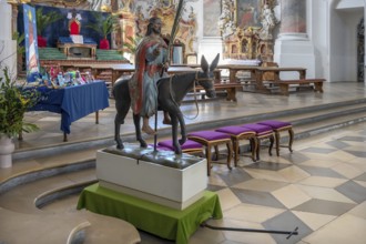 Palmesel in the Basilica of St Alexander and St Theodor, Sebastian-Kneipp-Straße 1, Ottobeuren,