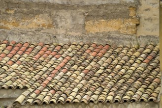 Extension with a roof made of traditional roof tiles, Agrigento, Argrigento, Sicily, Italy, Europe