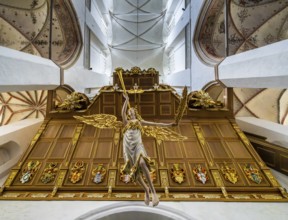Interior photo, St Mary's Church in the old town of Stralsund, Mecklenburg-Western Pomerania,