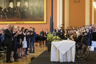 Margot Friedländer, Holocaust survivor and honorary citizen of the city of Berlin, at a reading as