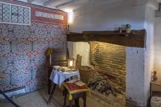 Interior photograph, birthplace of William Shakespeare, Stratford-upon-Avon, Warwickshire, England,