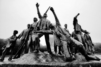 Group of figures from the beech forest memorial by Fritz Cremer, beech forest Memorial, Weimar,
