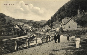 Historical postcard, picture postcard, Wieda in the Harz Mountains, Lower Saxony, Germany,