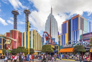 Marvel Super Hero Island at Universal Studios Islands of Adventure in Orlando, Florida, U