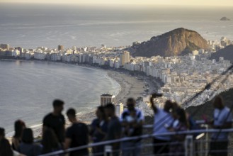 View from Sugarloaf Mountain to Copacabana in Rio de Janeiro. 21.07.2024. Photographed on behalf of