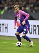 Maximilian Mittelstädt GER action on the ball, international match Germany GER vs Netherlands NED,