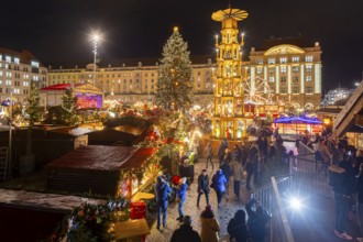 The Dresden Striezelmarkt is a Christmas market in Dresden. It has been held in Advent since 1434,