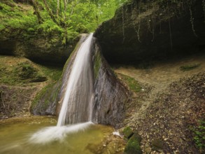 Schwarzenbach Waterfall, Baar, Canton Zug, Switzerland, Europe