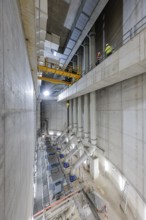 Oberhausen, Ruhr area, North Rhine-Westphalia, Germany - Emscher conversion, new Emscher AKE sewer,