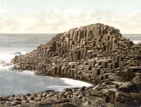 The Honeycombs, Giant's Causeway, County Antrim, Ireland, Historical, digitally restored