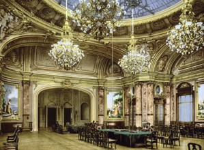 The new gambling hall, Casino, Monaco, Monte Carlo, Riviera, around 1895, Historical, digitally