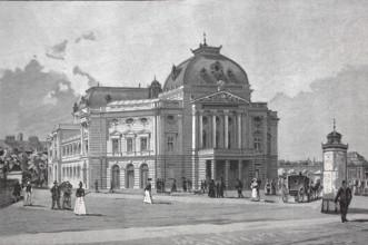The new people's theatre in Vienna, 1895, Austria, digital reproduction of an original from the