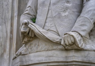 Detail photo, Beethoven, Haydn, Mozart monument in the Großer Tiergarten, Berlin, Germany, Europe