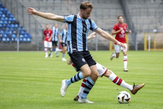 Football: Waldhof Mannheim against RWD Molenbeek Belgium in Mannheim (preparation match for the