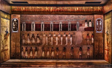 Reproduction of the tomb of Ramses II's father, Seti I, from the exhibition: Ramses the Great and