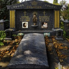 Opulent graves of Sinti and Roma families, so-called Königs-Gräber, Beuel Cemetery, Bonn, North