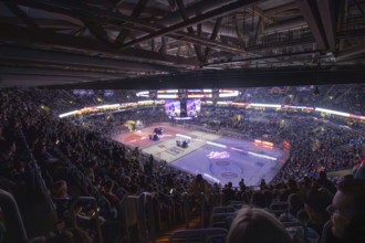 DEL, German Ice Hockey League season 2024/25, playoff quarter-finals, game 5: Adler Mannheim vs Red